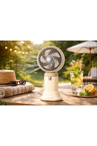 Cata Serino CT-9949 Şarjlı El Vantilatörü Masaüstü Taşınabilir Mini Fan USB Ş...