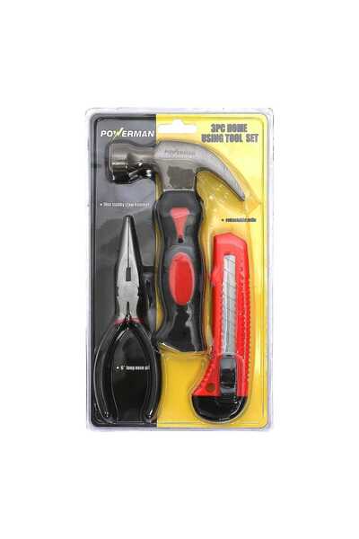 POWER MAN PowerMan 3pcs Home Using Tool Set