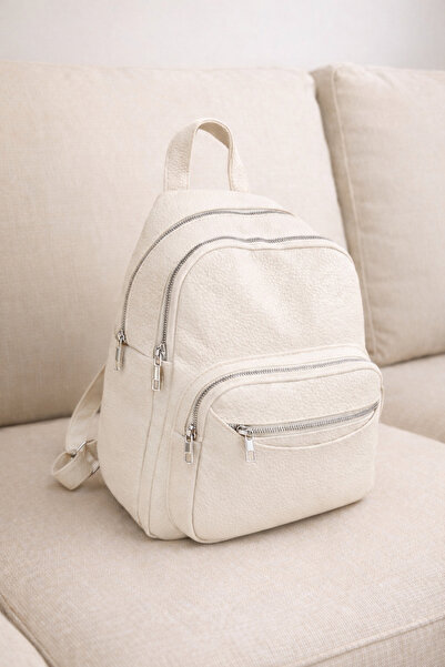 MILANOFOX Women's Soft Leather 4-Compartment Backpack with Front Open Pocket ...