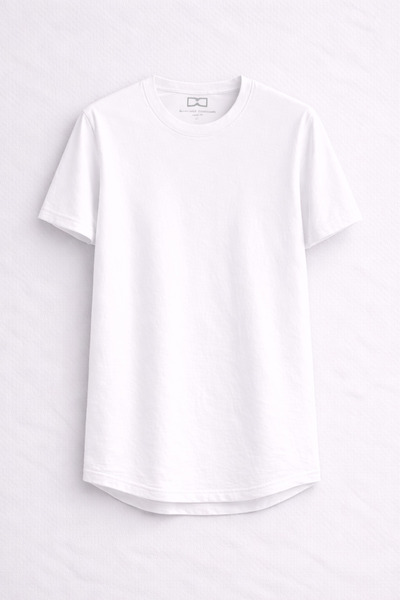 Double Dorsch Oval Kesim Long Fit Unisex T-Shirt Premium Basic