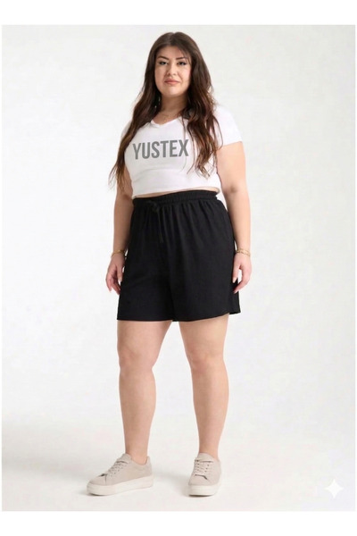 CAONNES Black Women's Short Shorts - Black High-Waisted Shorts with No Visibl...