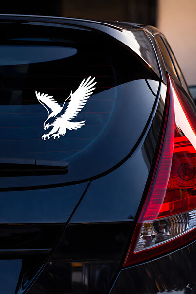 New Jargon Agresif Kartal Oto Sticker Araç Sticker - Saldıran Kartal Çıkartma...