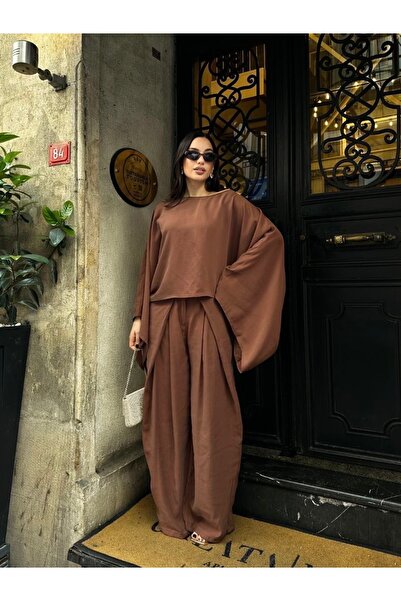 Ekim Store Σετ μπλούζας και παντελονιού με μανίκια νυχτερίδας