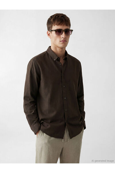 LC Waikiki Standard Fit Linen Blend Men's Shirt from Uzg Store for Style Enth...