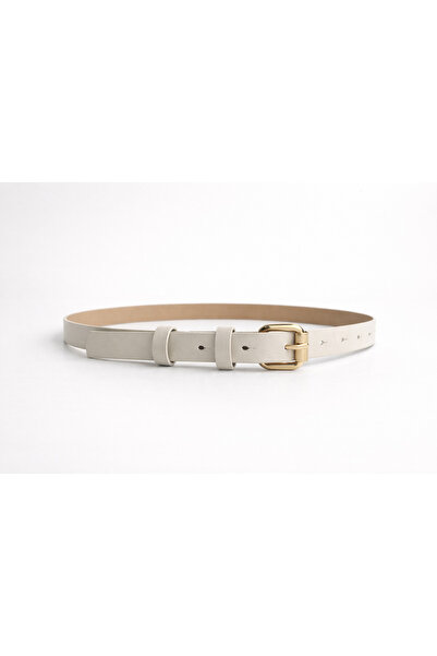 Bianco Lucci Γυναικεία ζώνη με τετράγωνη αγκράφα από λεπτό συνθετικό δέρμα 24...