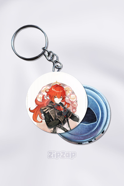 ZipZap Διακοσμητικό μπρελόκ για τσάντα Diluc Genshin Impact (1 ΤΕΜΑΧΙΟ)