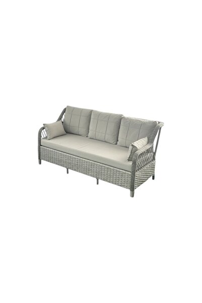 Tu Tienda PETRA GALVANİZLİ 3+1+1+MASA(80X140)+2 PUF BAHÇE BALKON MOBİLYASI