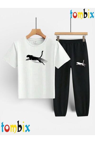 tombix SET TRICOU ȘI PANTALONI DE TRENING CU IMPRIMEU GEANTĂ DE GĂTĂNĂ (CU BO...