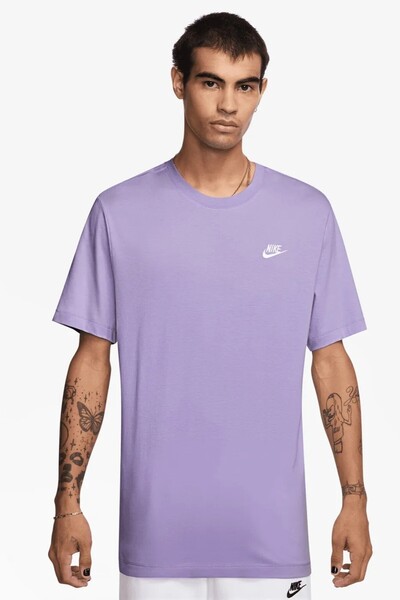 Nike Sportswear Cotton Unisex Short Sleeve Tee Unisex Tişört Lila