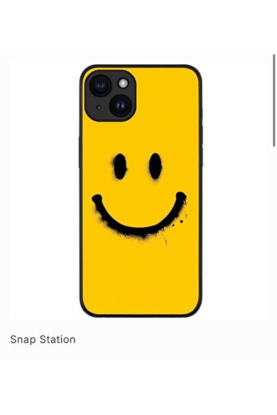 SNAPSTATIONRO Husa de protectie, MagSafe, iPhone 15 PLUS - SMILE_GRAFFITI