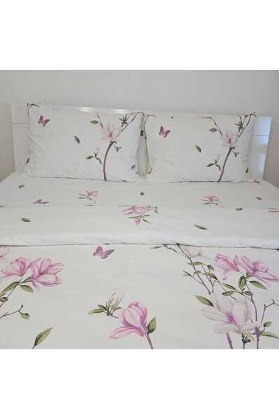NE COASE FELICIA Magnolia Pink Bedding – cearșaf pat 240×240 cm – cearșaf pil...