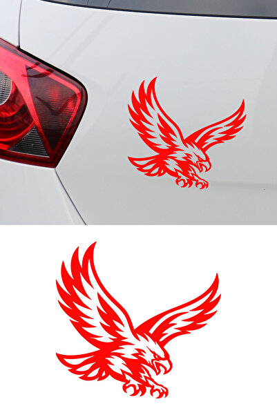 MIGNATIS Eagle Car Sticker - Strong Eagle Sticker - Car Engine Sticker 15X14Cm