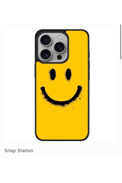 SNAPSTATIONRO Husa de protectie, MagSafe, iPhone 15 PRO - SMILE_GRAFFITI