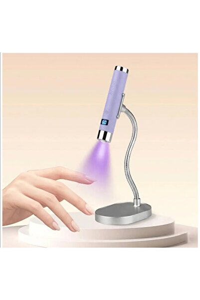 Marka Sensörlü Mini Ai Uv Led Lamba Manyetik Standlı Manikür Kurutucu Lila 5w