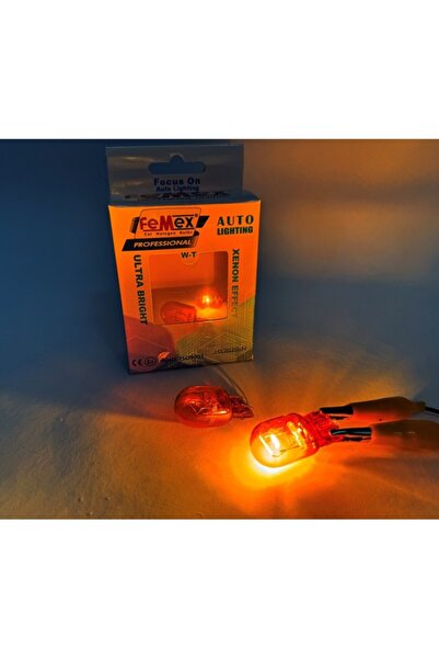 FEMEX Naturel Turuncu Tek Duy/Çit Duy T20 W21W 7440/7443 Sinyal&Gündüz Aydınlatma
