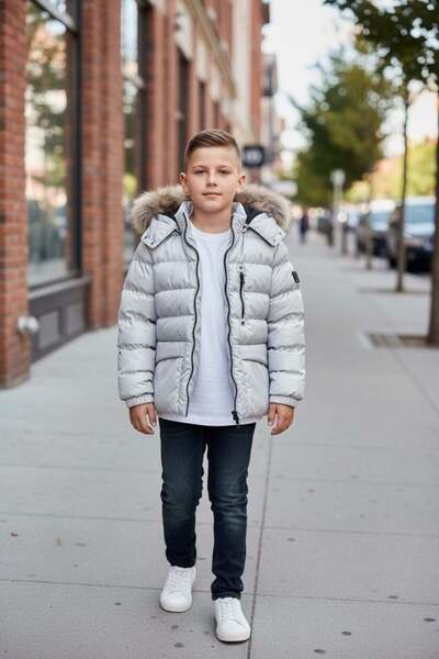 benitto kids معطف قابل للنفخ للأولاد 51334