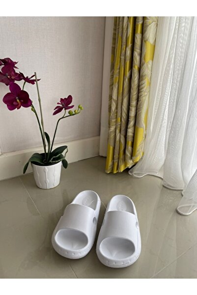 handebatmazbutik Beyaz Comfort Terlik