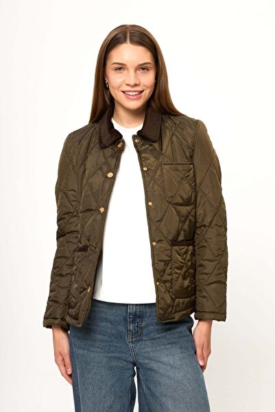 TIFFANY&TOMATO Kadife Detaylı Kapitone Ceket