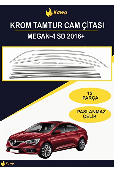 Renault Megan 4 SD (2016+) Tamtur Krom Cam Çitası