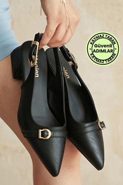 Mooien - Παπούτσια με κοντό τακούνι 5 εκατοστών με δύο κουμπώματα TESLA SKIN ...