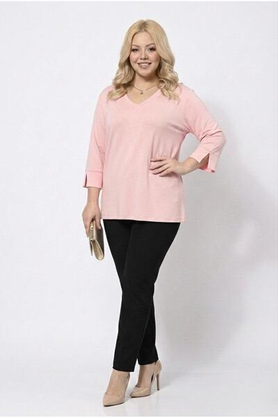 Koza Butik Γυναικεία μπλούζα με λαιμόκοψη σε μεγάλο μέγεθος 1919-25