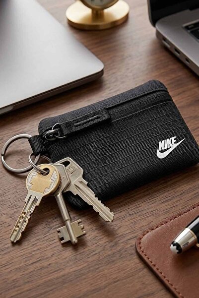 Nike Μπρελόκ για κέρματα Unisex σε μαύρο χρώμα - Πορτοφόλι με φερμουάρ