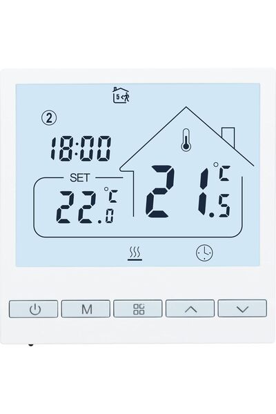 BEOK CONTROLS Beok TOL47-WP Ψηφιακός Προγραμματιζόμενος Θερμοστάτης για Ενδοδ...