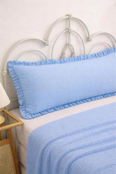 ALTINPAMUK ΜΑΚΡΥ ΚΑΛΥΜΜΑ ΜΑΞΙΛΑΡΙΟΥ ΜΠΛΕ ΜΕ ΒΟΛΑΝΕΣ 50x135 εκ.