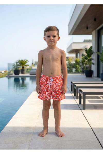 Mayom Αγορίστικο σορτς κολύμβησης με στάμπα-26971