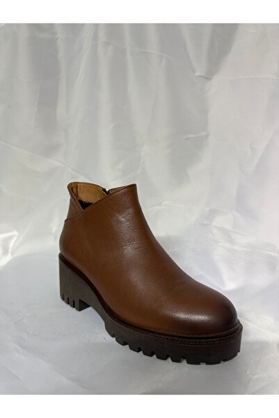 HAŞİM Genuine Leather Daily Women's Boots