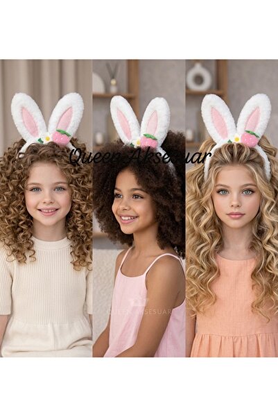 QUEEN AKSESUAR Χαριτωμένο κουνέλι με κινούμενα αυτιά, λούτρινο φιγούραλο λουλ...