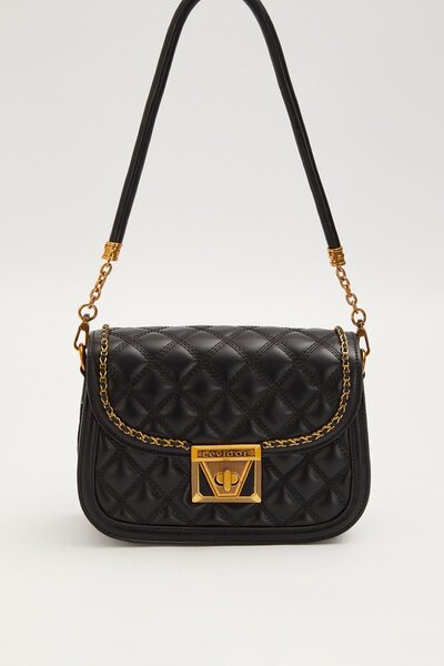 Levidor Premium Μαύρη Γυναικεία Τσάντα Ώμου 930609