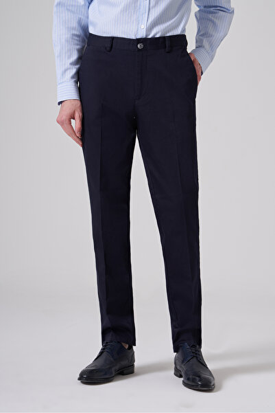 Morven Ανδρικό παντελόνι Chino Dynamic Fit από βαμβακερό μπλε ναυτικό