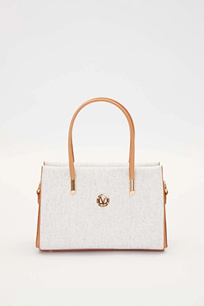 Levidor Κρεμ γυναικεία τσάντα ώμου 930543