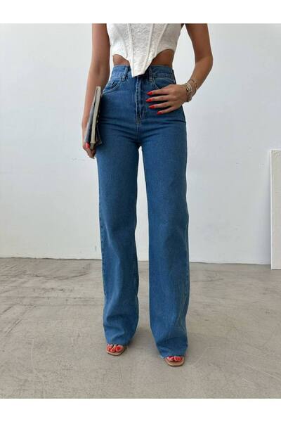 DENİKK Παντελόνι Τζιν με Φαρδιά Γραμμή και Λεπτομέρεια στο Τελείωμα - Ειδικός...