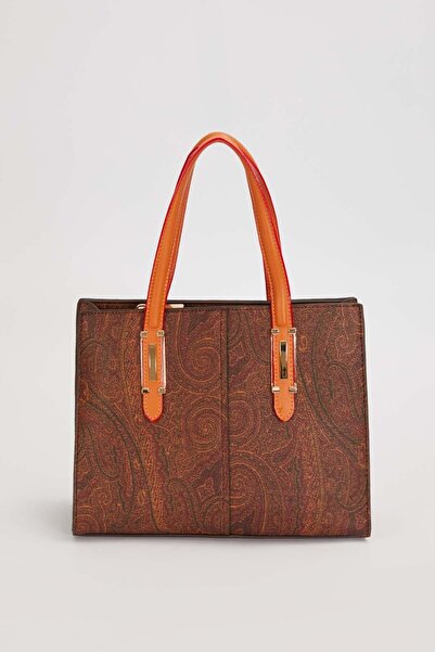 Levidor Premium Σκούρο Καφέ Γυναικεία Τσάντα Ώμου 930601