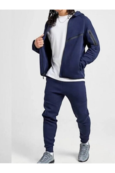 m.baba Tech Fleece Siyah Eşofman Takımı