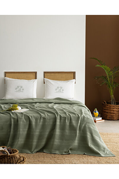 Madame Coco Mathilda Μονό 100% βαμβακερό σετ Πικέ Karde - Χακί