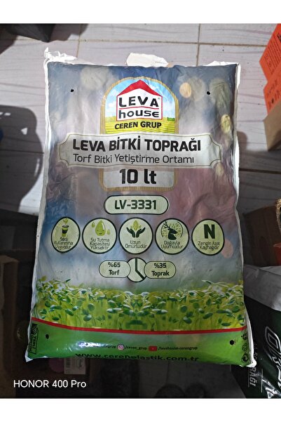 LEVA BİTKİ TOĞRAĞI 10 LT-65 Torf -35 toprak LV-3331