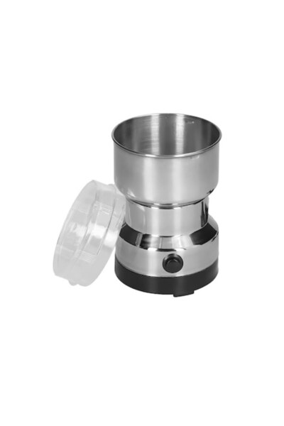 stuffix Ηλεκτρικός Μύλος Καφέ 100γρ 150W Ανοξείδωτο Ατσάλι Ασημί/Μαύρο