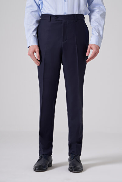 Morven Men's Dark Navy Basic Slim ft Pants