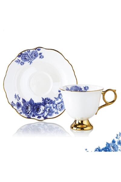 MİEN Sena 6’lı 90 ML Porselen Kahve Fincan Takımı – Şık ve Zarif Türk Kahvesi...