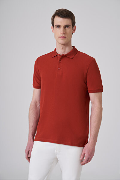 Morven Ανδρικό μπλουζάκι με μοτίβο και λαιμόκοψη τύπου πόλο