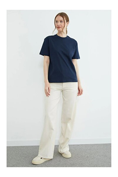 ZAVIXO ΓΥΝΑΙΚΕΙΟ Μπλουζάκι με στάμπα σε μεγάλο μέγεθος, 100% βαμβάκι |   Άνετ...