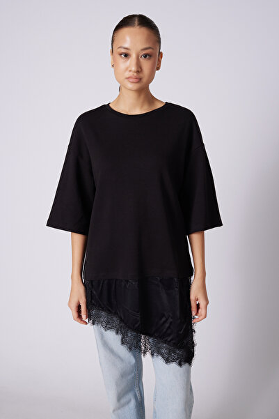 Nisan Δαντελωτό Συνδυαστικό Μπλουζάκι