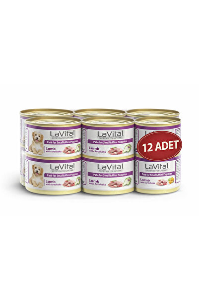 LaVital Kuzulu Etli ve Enginarlı Mini Irk Yavru Köpek Konservesi 85GR x 12 ADET