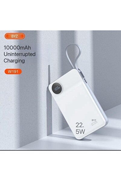 BYZ W191 بنك طاقة للشحن السريع بسعة 10000 مللي أمبير في الساعة 22.5 واط PD - ...
