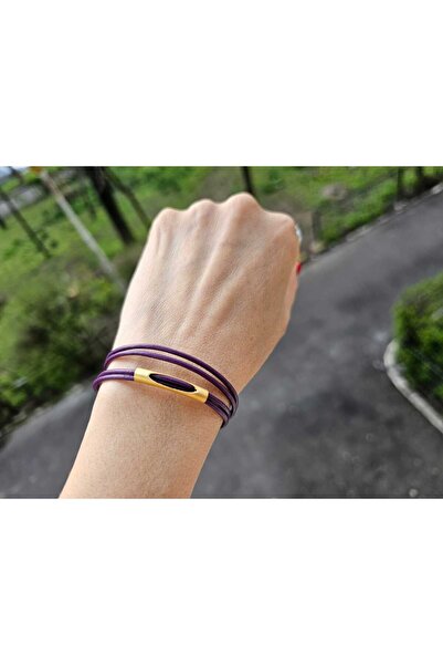 OEM Bratara Zamac auriu si piele naturala