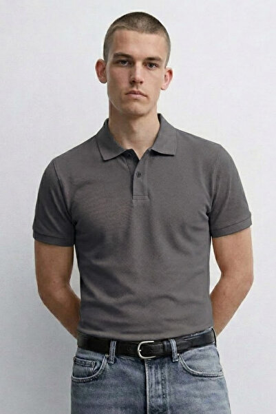 MATERIAL Ανδρικό άνετο καλοκαιρινό μπλουζάκι με λαιμόκοψη πόλο