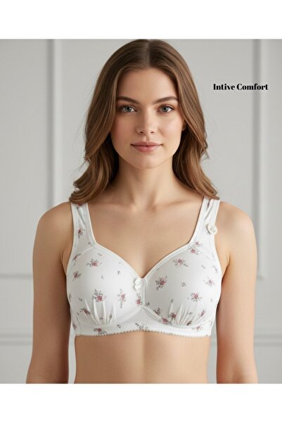 İntive Lingerie Σουτιέν Intive Comfort από βαμβάκι με σχέδιο λεοπάρ/λουλουδάτ...